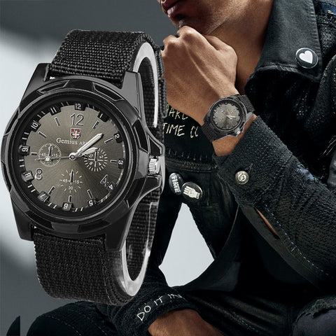 Nylon Band Military Watch Men Watches Gemius Army Wrist Watch Quartz Men Sports Watches Relojes Para Hombre Relogio Masculino